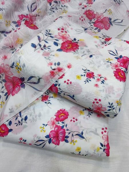 Printed lawn suit