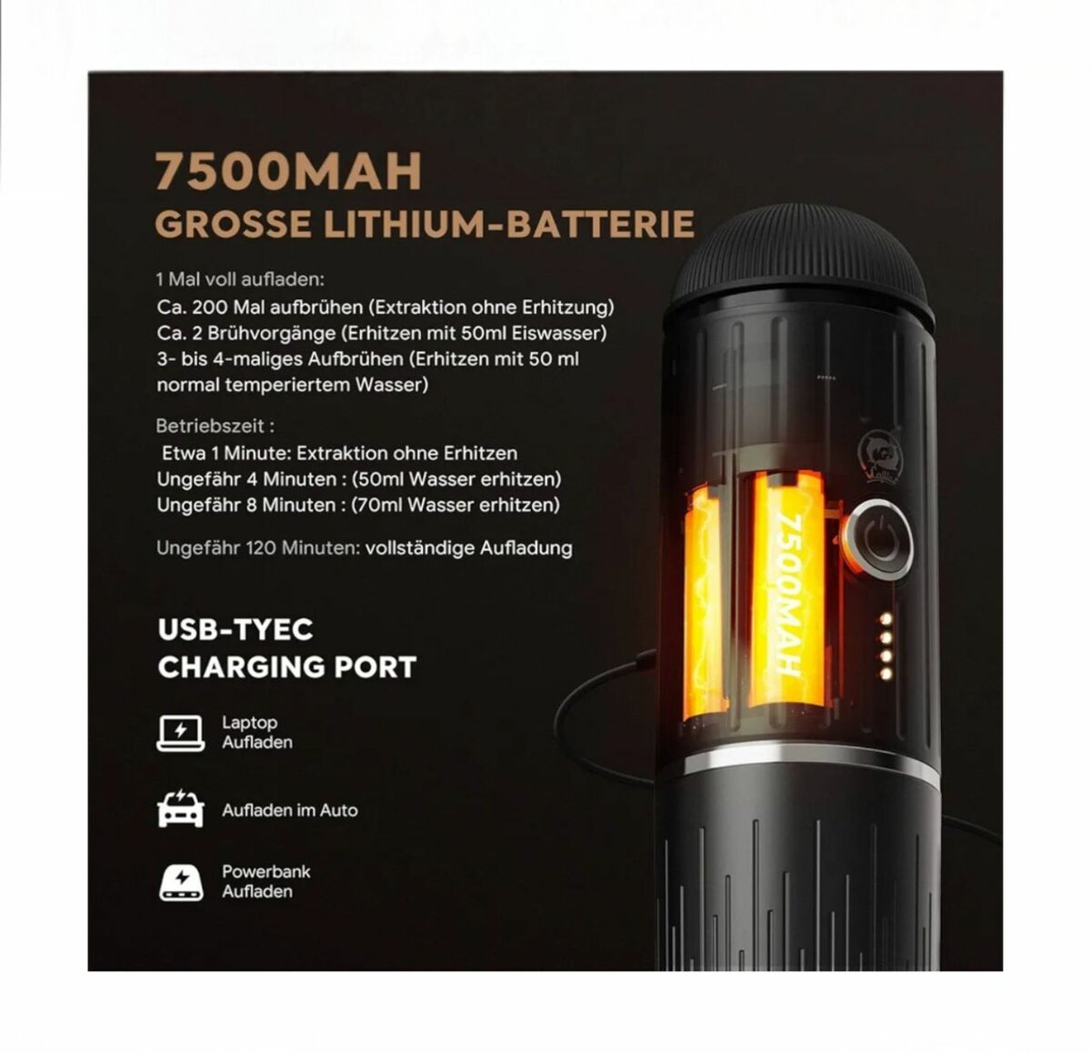 Machine à Espresso Portable Électrique