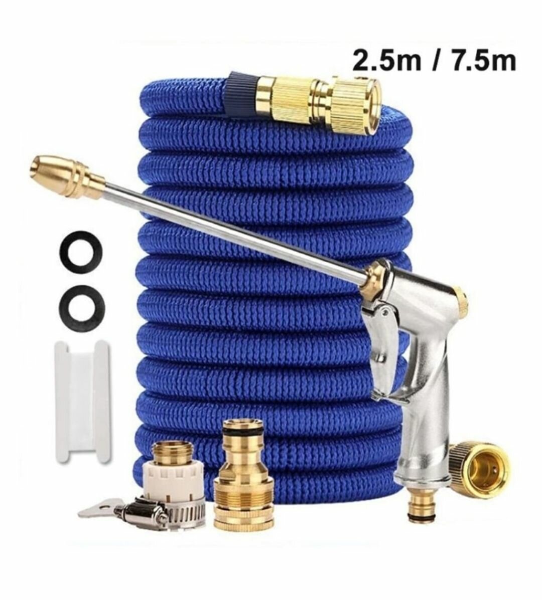2.5M/7.5M HIGH-PRESSURE EXPENDABLE WATER GUN HOSE FOR GARDEN