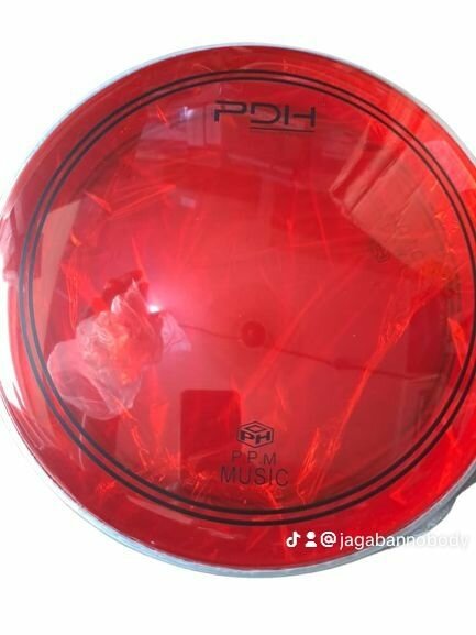 Tambour PDH en acrylique rouge