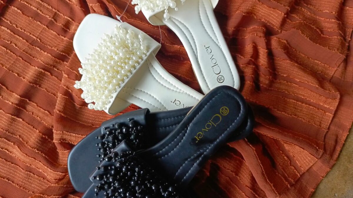 Sandales perles élégantes