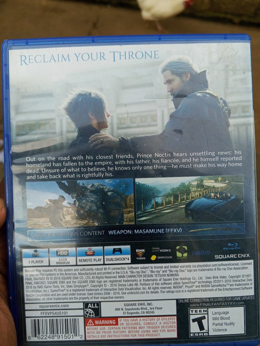 Jeu PS4 Final Fantasy XV