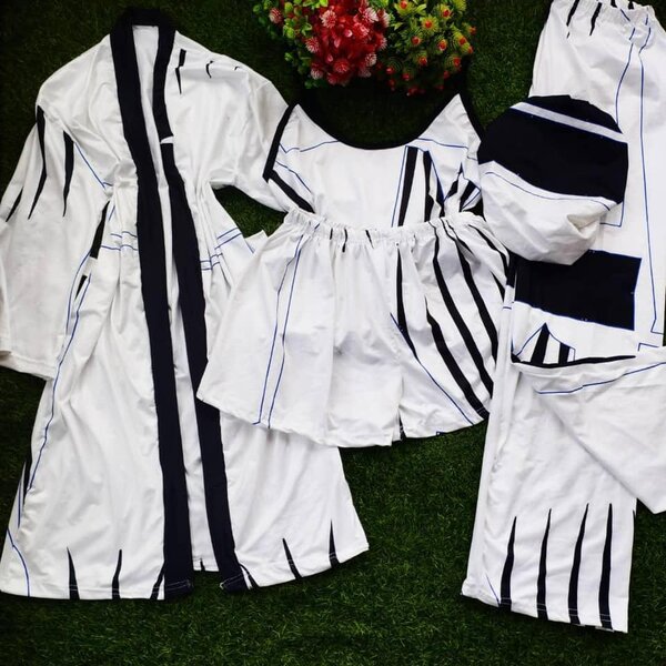 Pyjama blanc pour femme