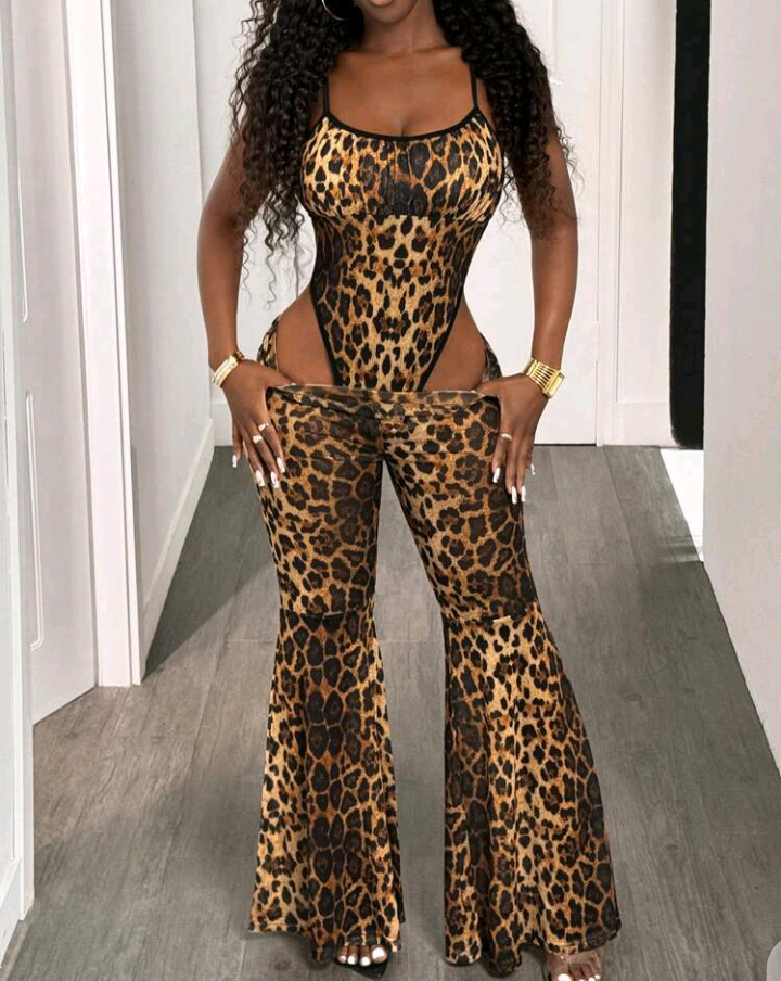 Combinaison Léopard Sexy Femme