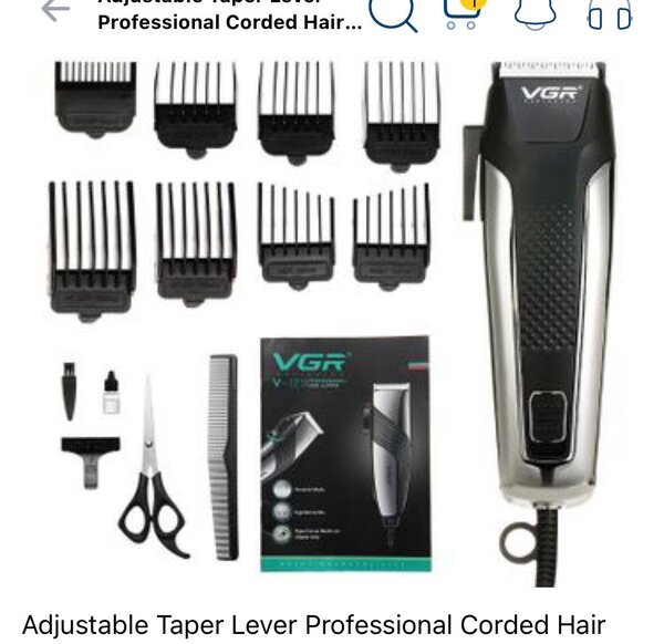 Corded hair clipper