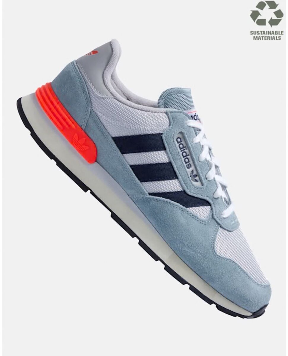 Chaussures Adidas rétro bleues