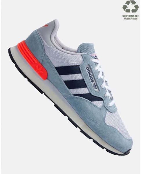 Chaussures Adidas rétro bleues