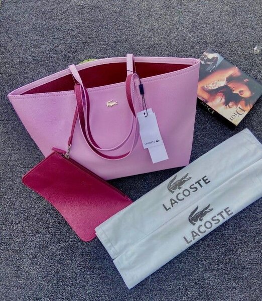Sac à main rose Lacoste