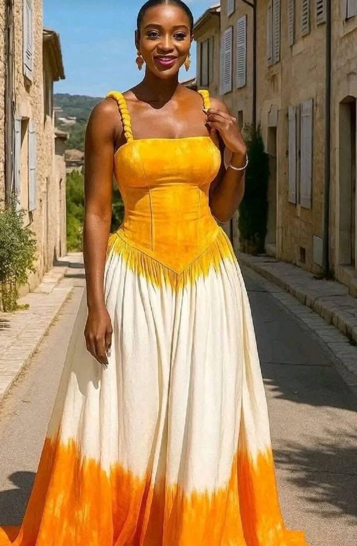 Robe d'été maxi colorée