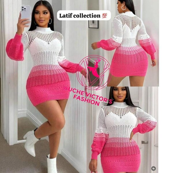 Robe Tricot Chic Colorée