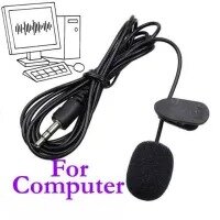 Lavalier Lapel Microphone Kit Clip On Omnidirectional Condenser Lav Mic for DSLR, PC