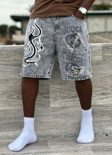 Shorts en denim stylisés pour hommes