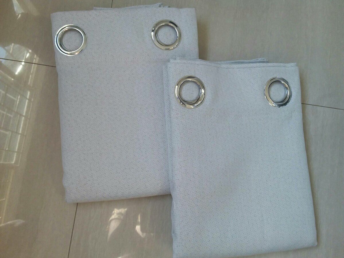 2 drops of curtains gray