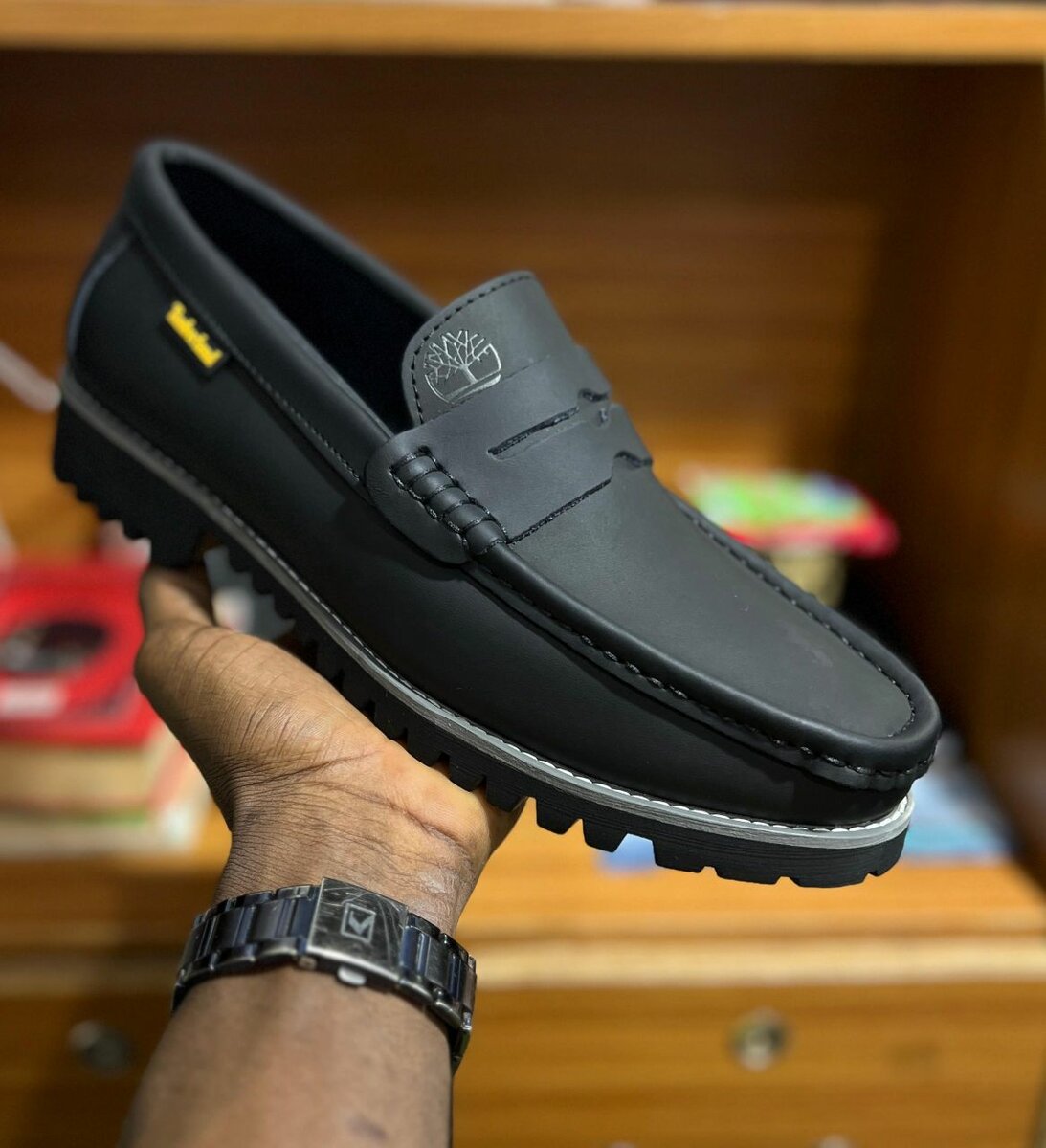 Mocassins en cuir pour hommes