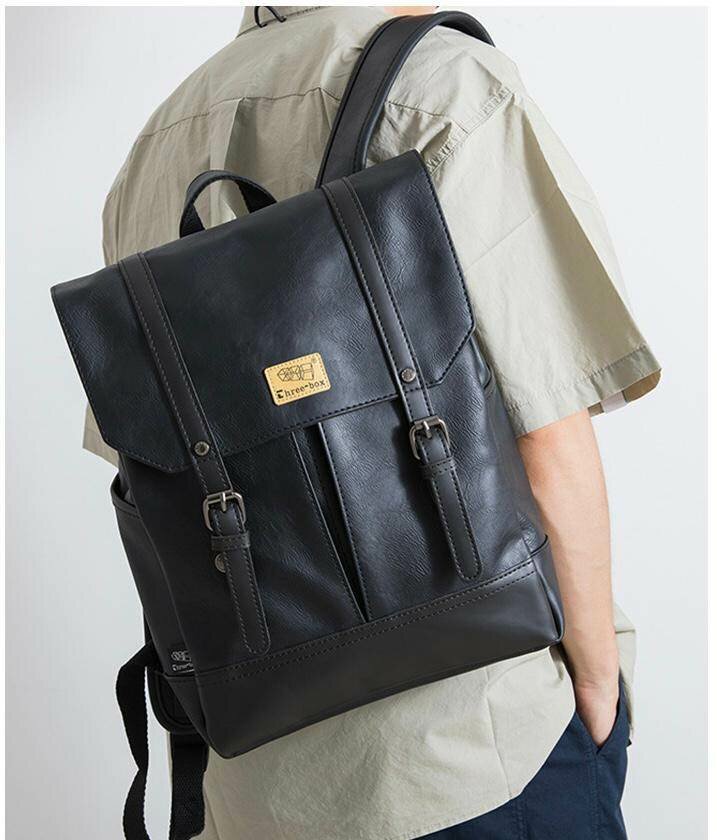 Solid leather backpacks