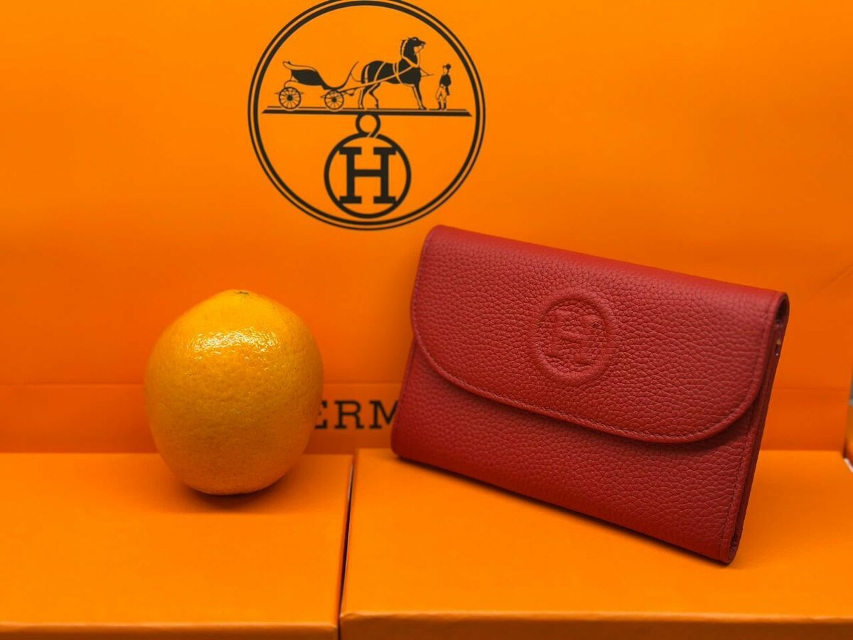 Hermes кошельки натуральная кожа