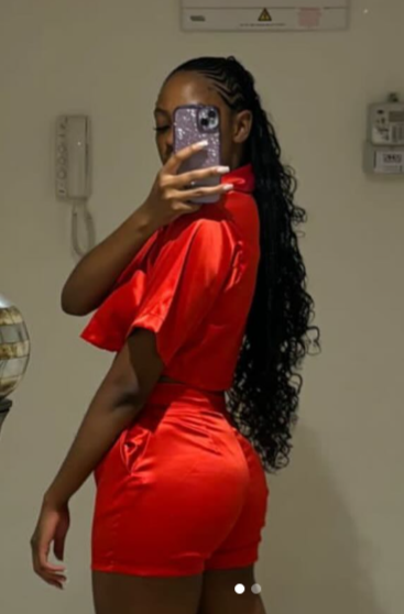 Summer satin two-piece: blouse+shorts