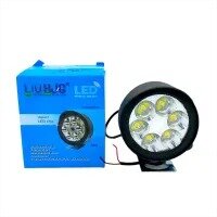 AKE 1-PCS of HJG LED Motorcycle External 6-LED 18w lights Lighting Color Cool White