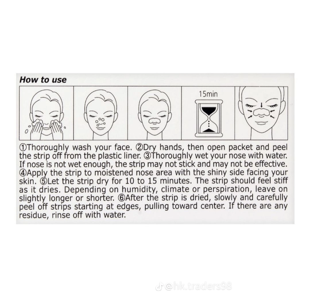 Deep cleansing nose strip