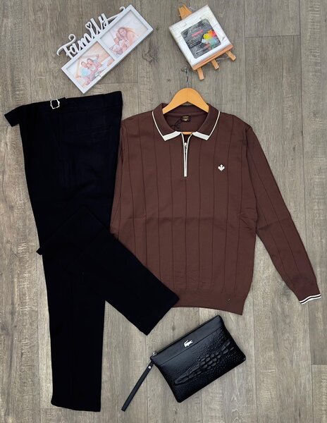 Pull à col zip élégant