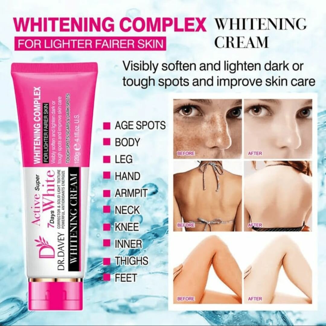 Dr. Davey whitening complex for dark knuckle, feet,thigh etc