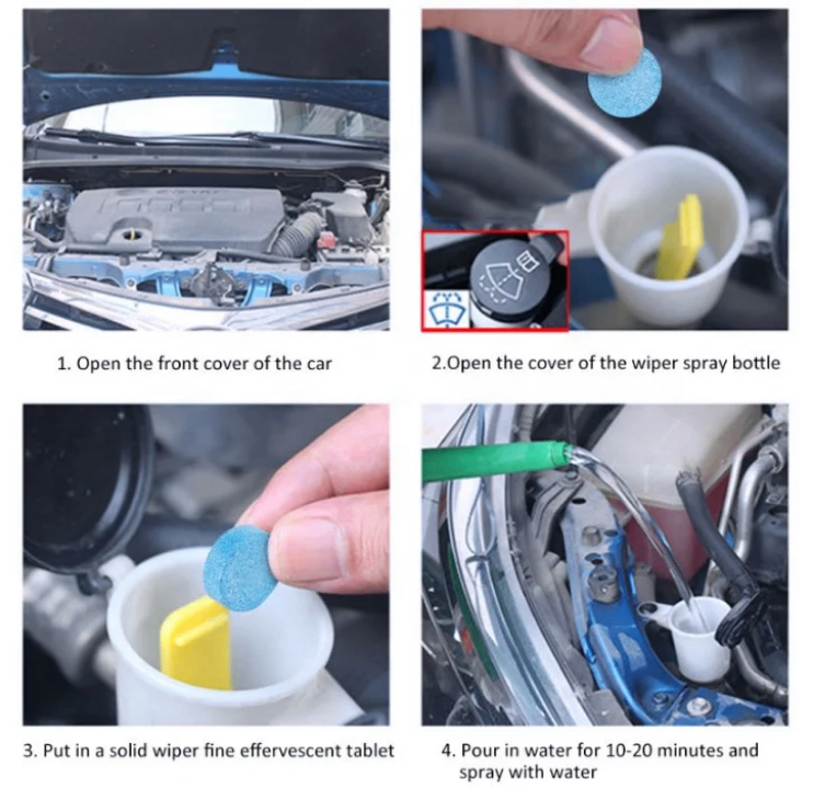 Tablettes effervescentes nettoyantes