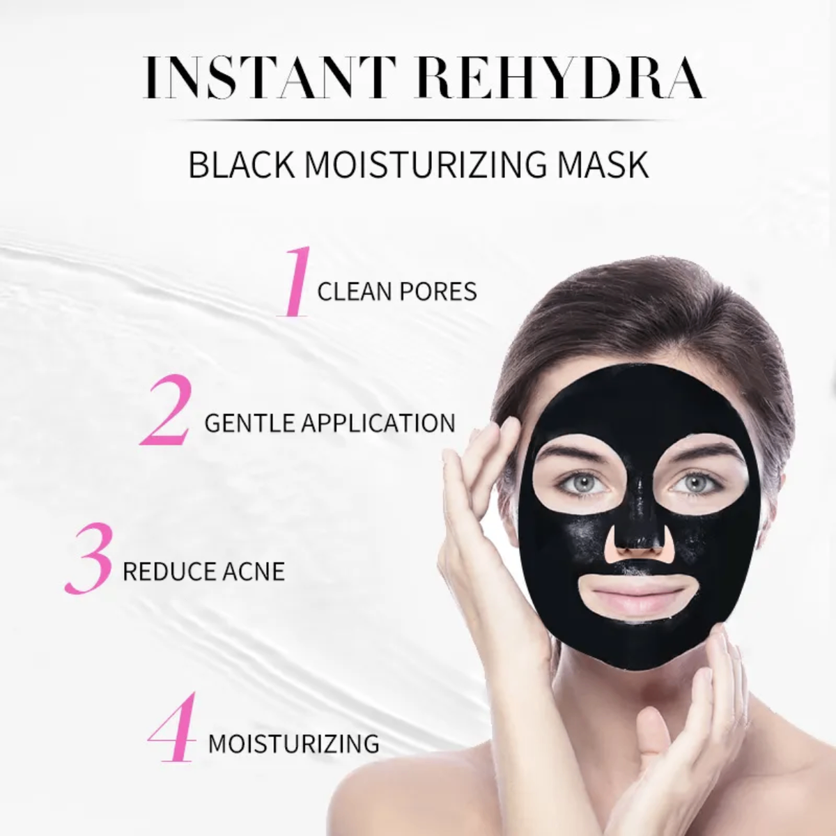 Lot de 5 - Masque noir hydrata