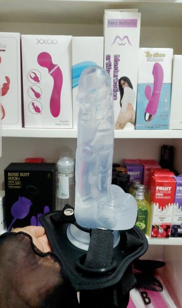 Strap-On Transparent Dildo