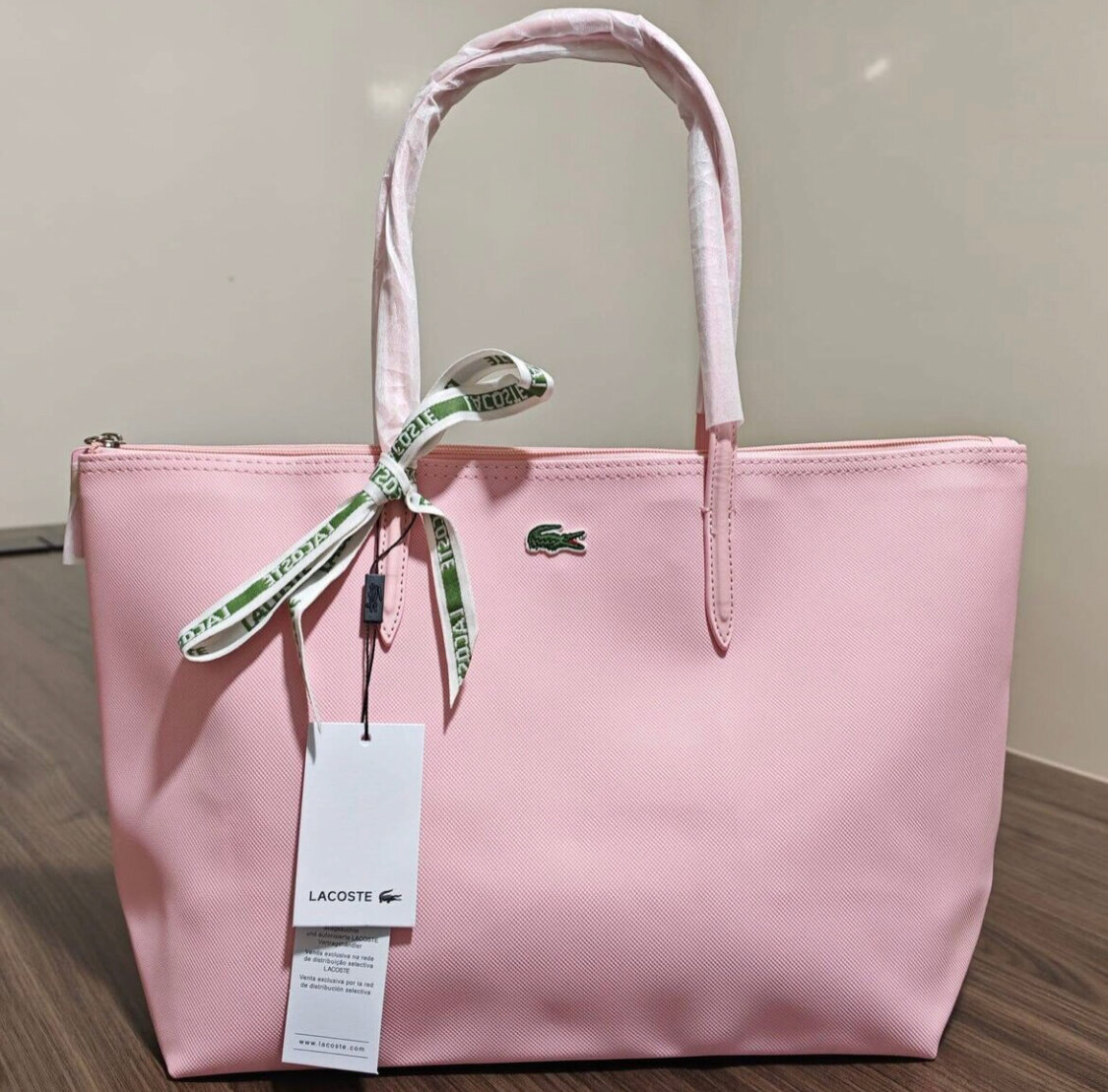Sac à main Lacoste rose