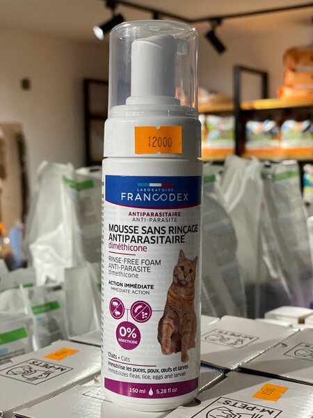 Mousse sans rinçage antiparasi