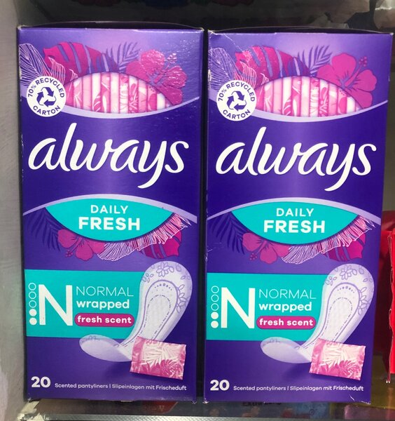ALWAYS PANTY LINERS 20,s