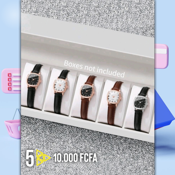 Montres élégantes en cuir