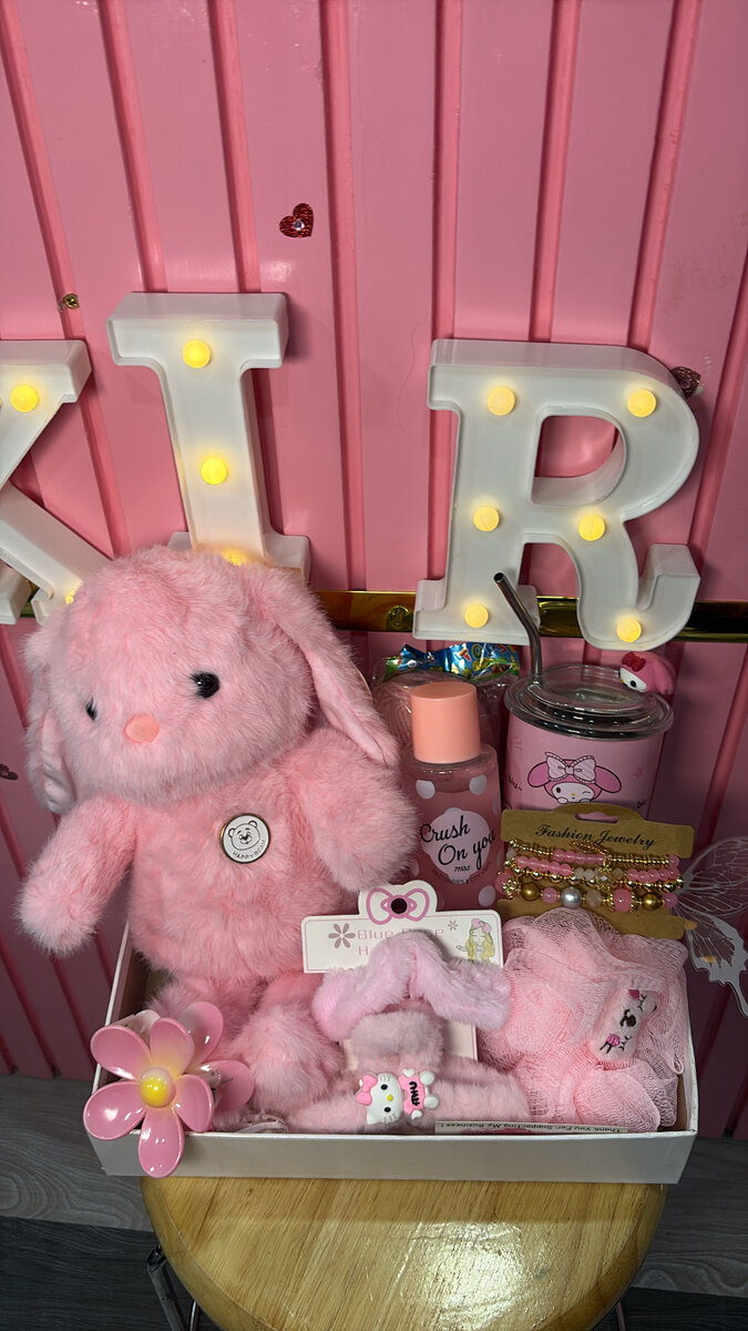 Coffret Cadeau Lapin Rose