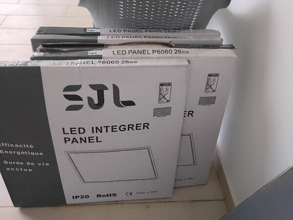 Panneau encastrable Led 595 x 595 mm