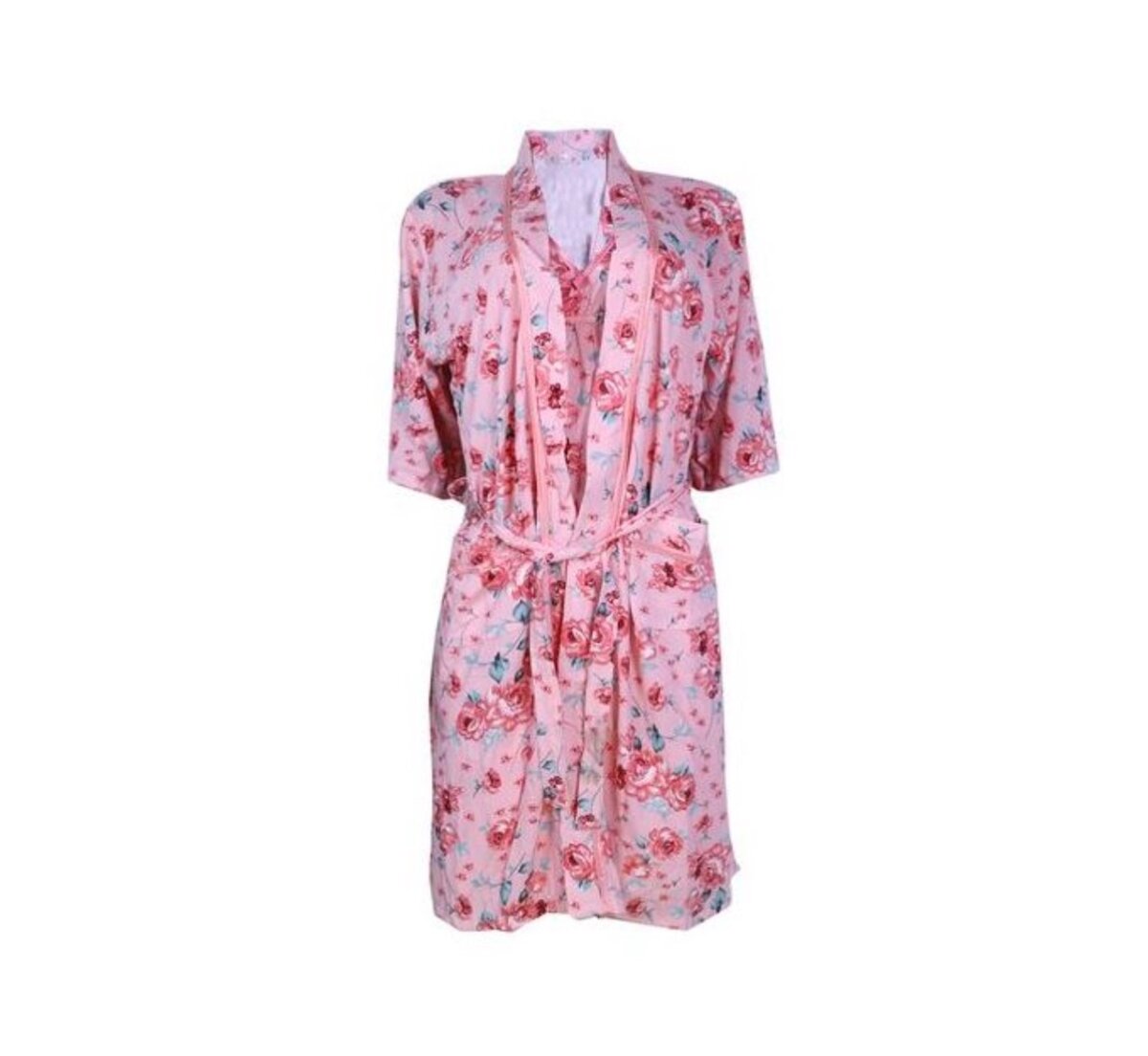 2- Piece Floral Sleep Wear - Peach