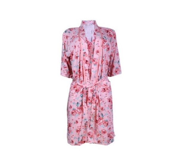 2- Piece Floral Sleep Wear - Peach