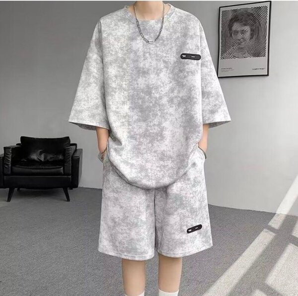 Ensemble décontracté gris homme