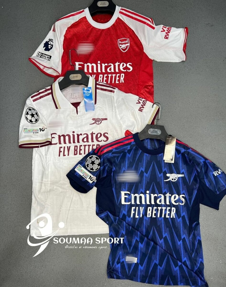 Maillots de football Arsenal