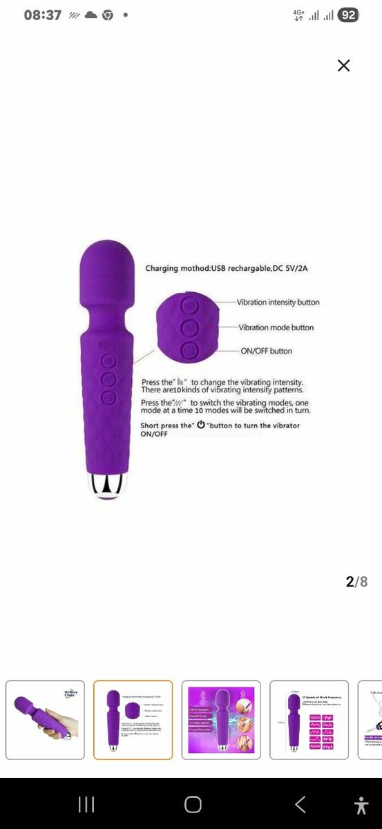 Vibromasseur USB Rechargeable
