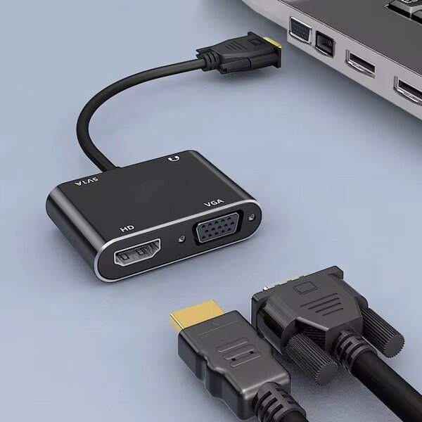 Adaptateur VGA vers HDMI+VGA