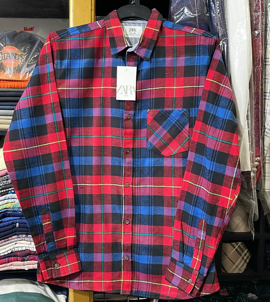 ZARA Mens Casual checked SHIRT