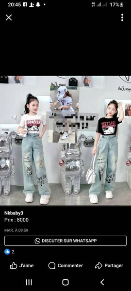 Pantalons larges pour filles