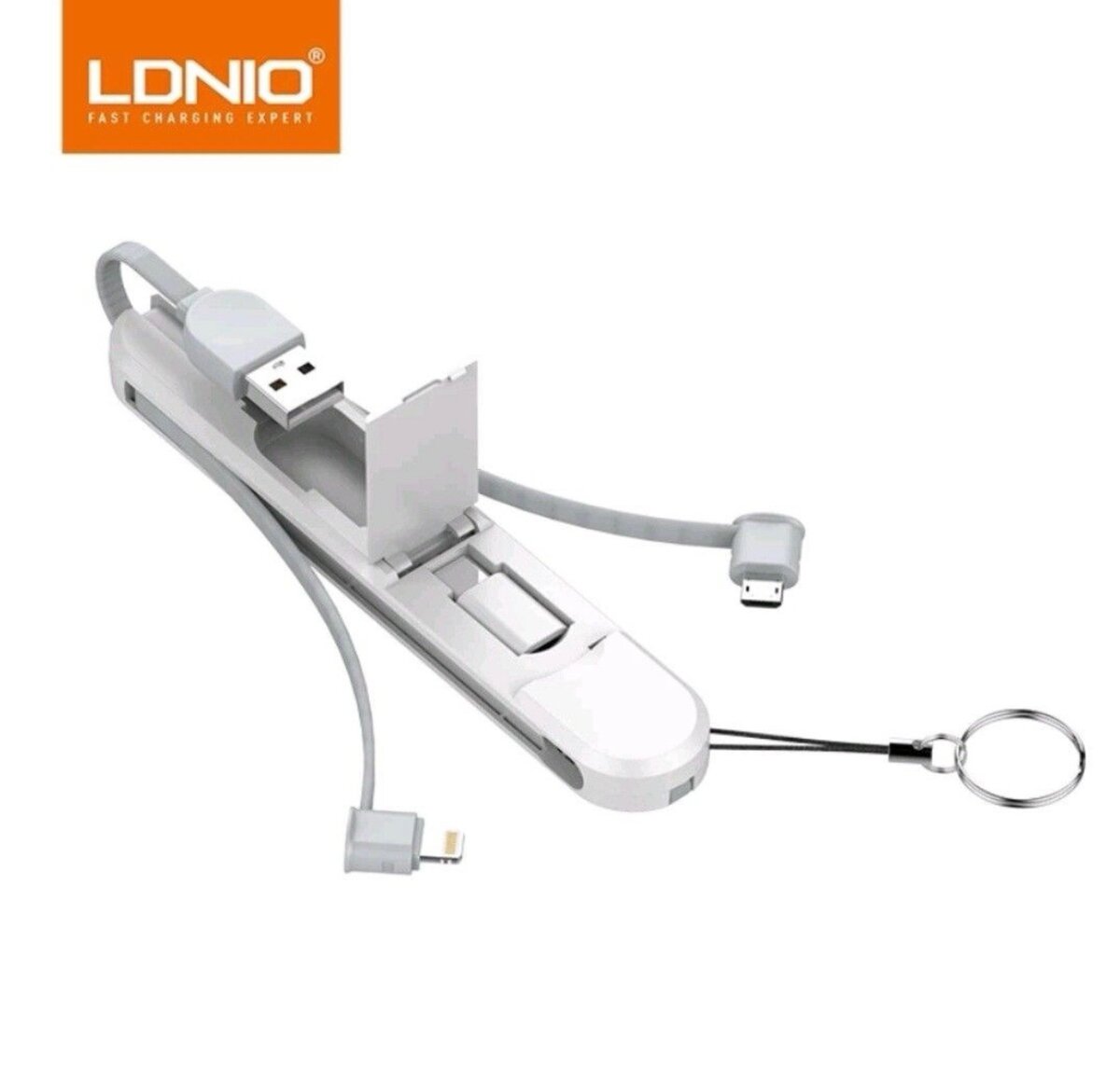 Ldnio LC130 3 En1 3.8A Charge Rapide Micro Usb/Type-C/Iphone