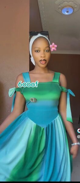 Robe d'été à dégradé vert