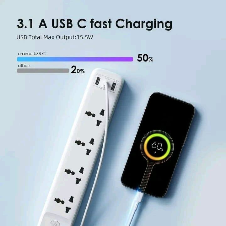 Multiprise USB Oraimo 2500W