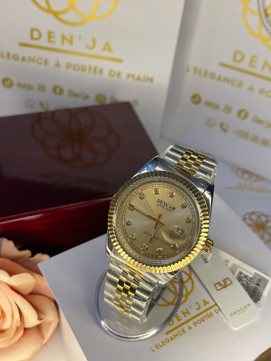 Montre Luxe Bicolore Hommes