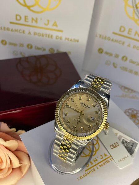 Montre Luxe Bicolore Hommes