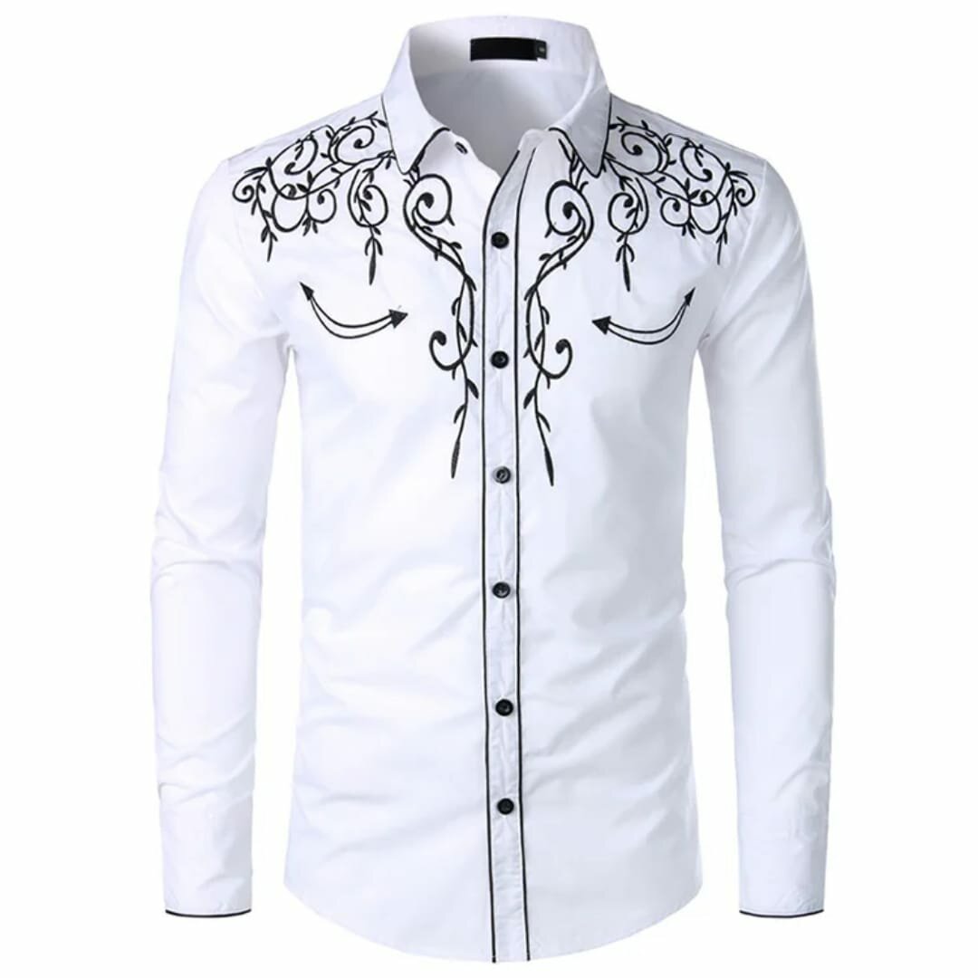 Chemise Homme Brodée Élégante