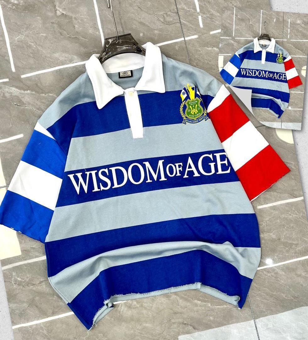 Polo Rayé à Manches Courtes