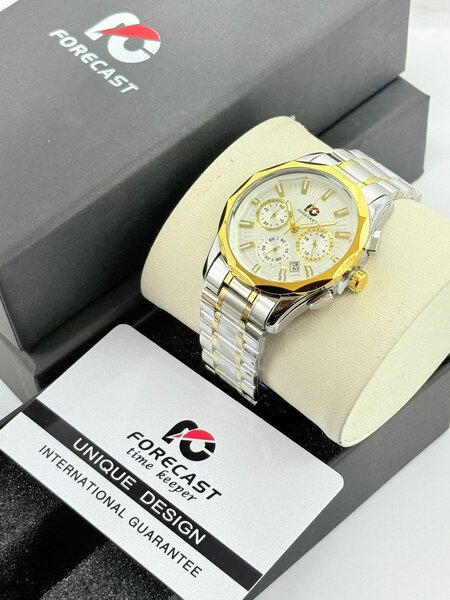 Montre homme quartz bi-ton